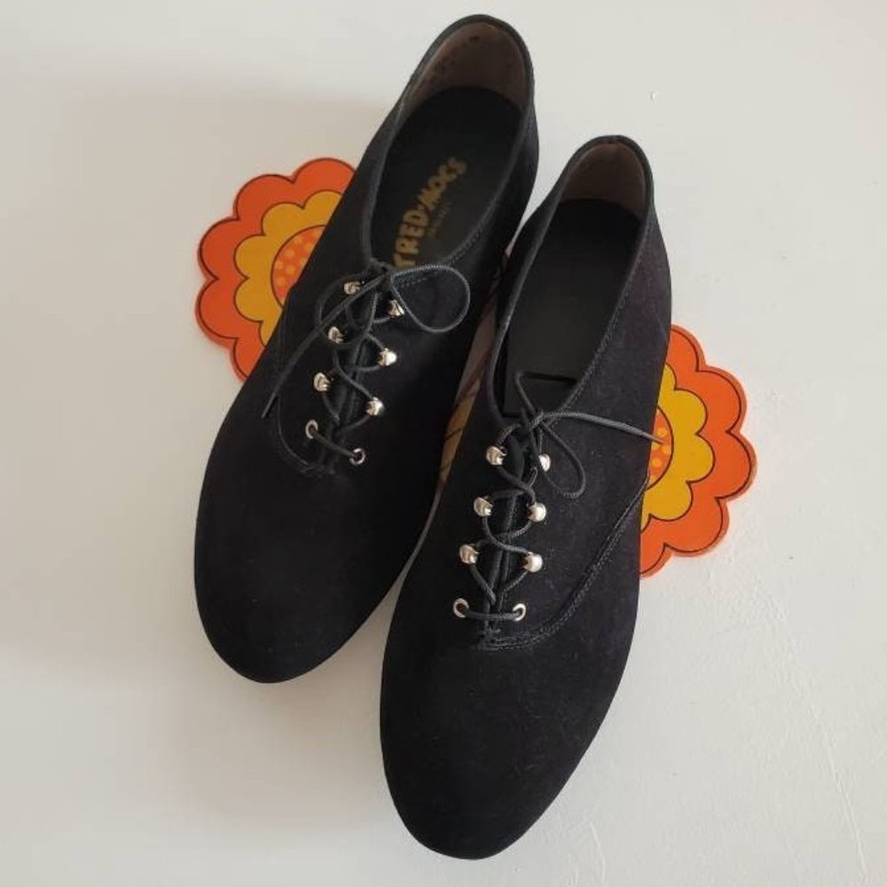 60s/70s Tred-Mocs Black Shoes, Womens 8.5